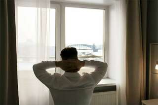 Гостиница Охтинская Санкт-Петербург Комфорт с видом на Неву-5